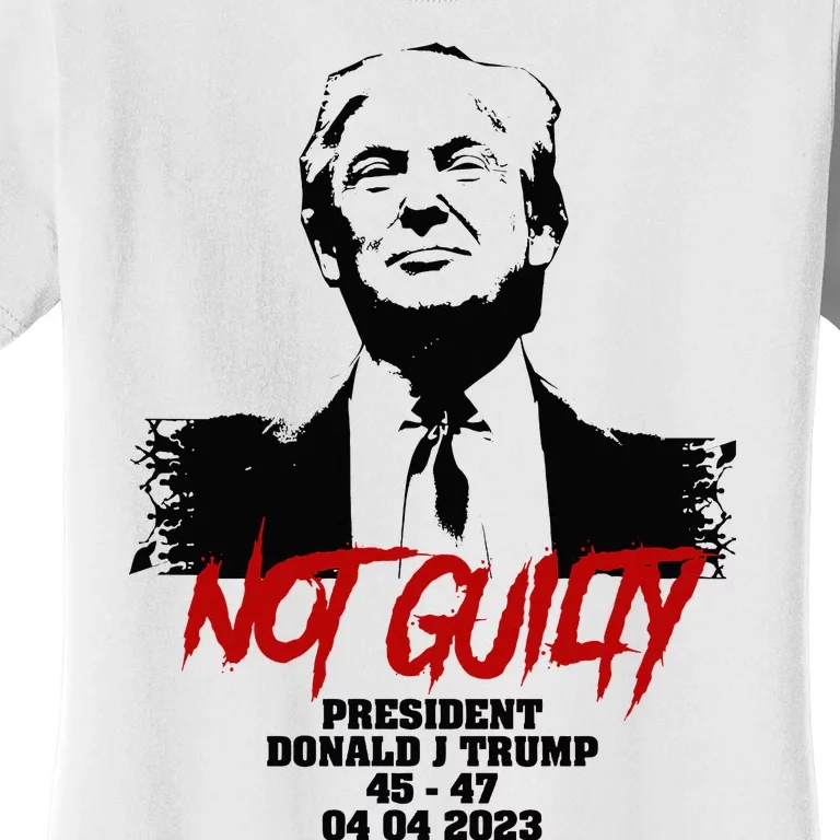 Donald Trump started selling Not Guilty mugshot Essential . Women's T-Shirt