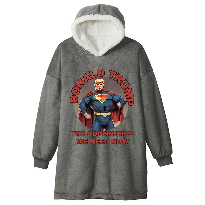 Donald Trump Superhero Hooded Wearable Blanket