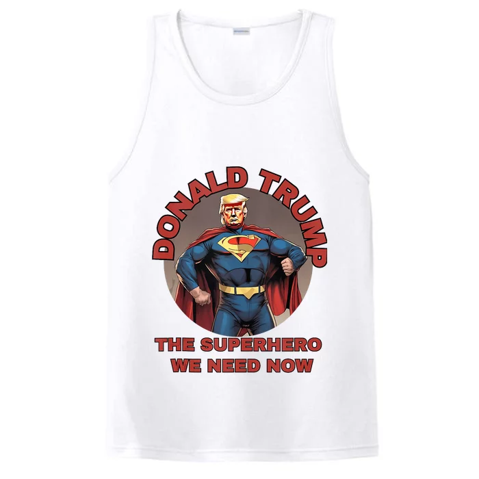 Donald Trump Superhero Performance Tank