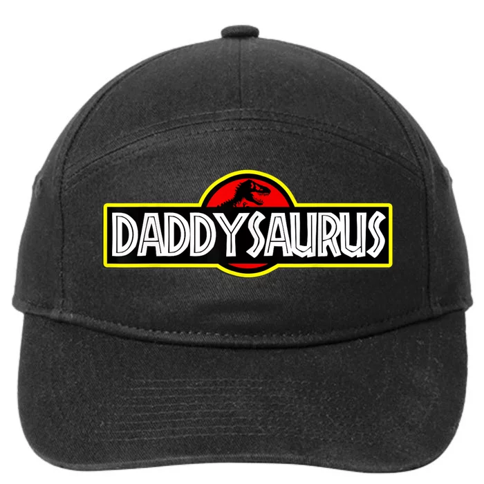 Daddysaurus T shirt, Daddysaurus Rex Tshirt Fathers Day 7-Panel Snapback Hat