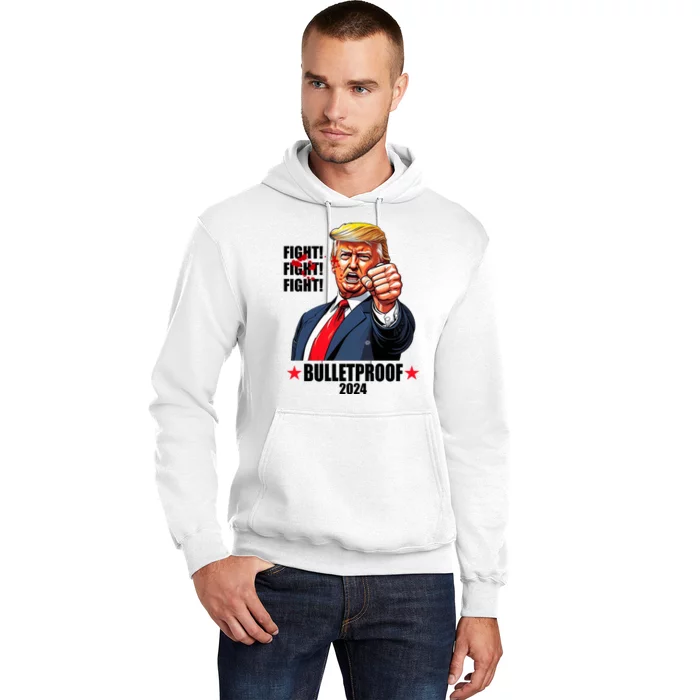 Donald Trump Shot Bulletproof Fight 2024 Election Hoodie