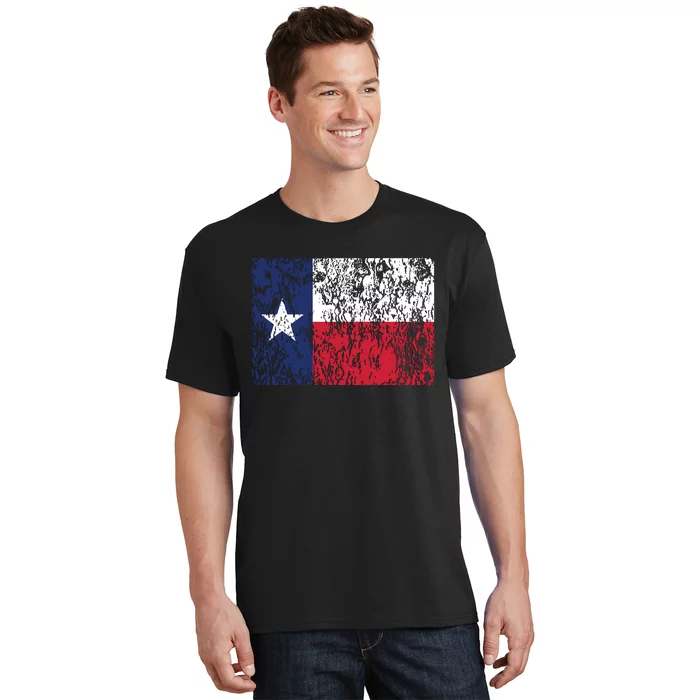 Distressed Texas State Flag Houston Austin Tx El Paso T-Shirt