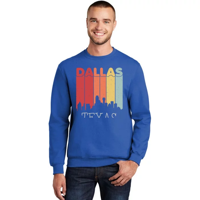 Dallas Texas Skyline Cityscape Great Gift Tall Sweatshirt