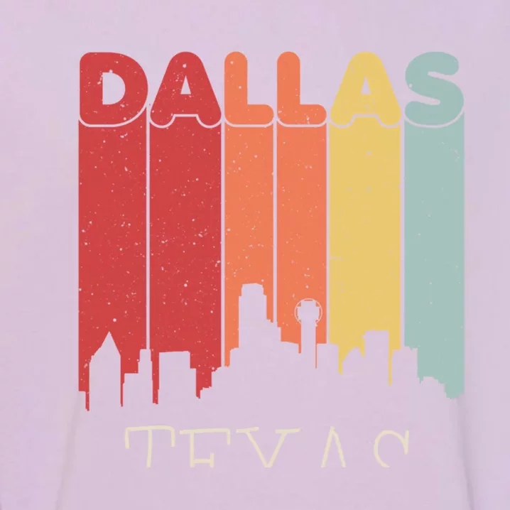 Dallas Texas Skyline Cityscape Great Gift Garment-Dyed Sweatshirt