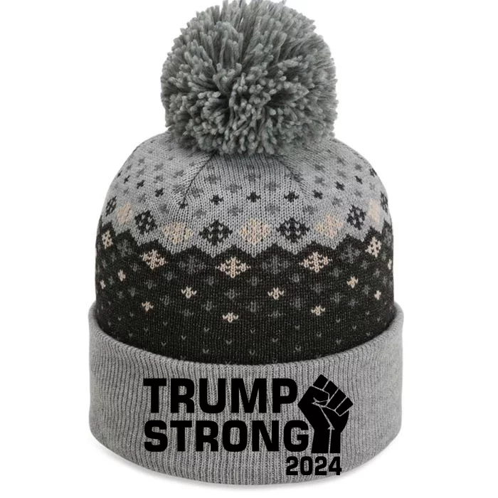 Donald Trump Strong 2024 The Baniff Cuffed Pom Beanie