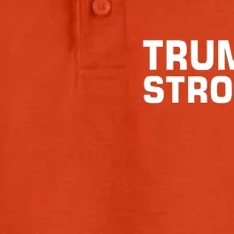 Donald Trump Strong 2024 Dry Zone Grid Performance Polo