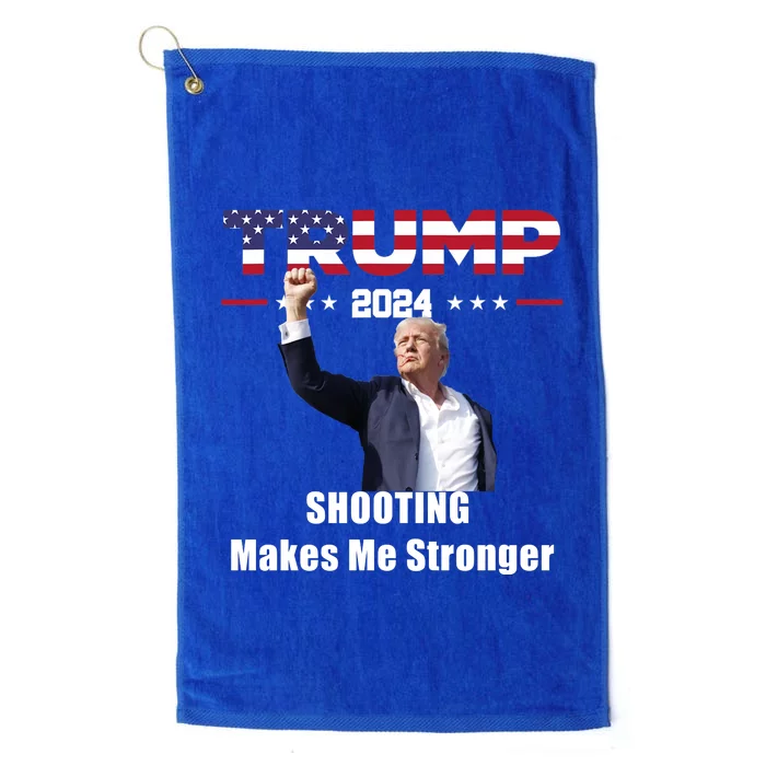 Donald Trump Shooting Makes Me Stronger Platinum Collection Golf Towel