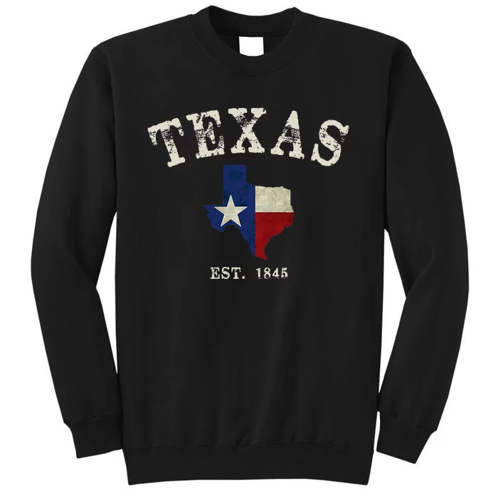 Distressed Texas State Flag Map Sweatshirt