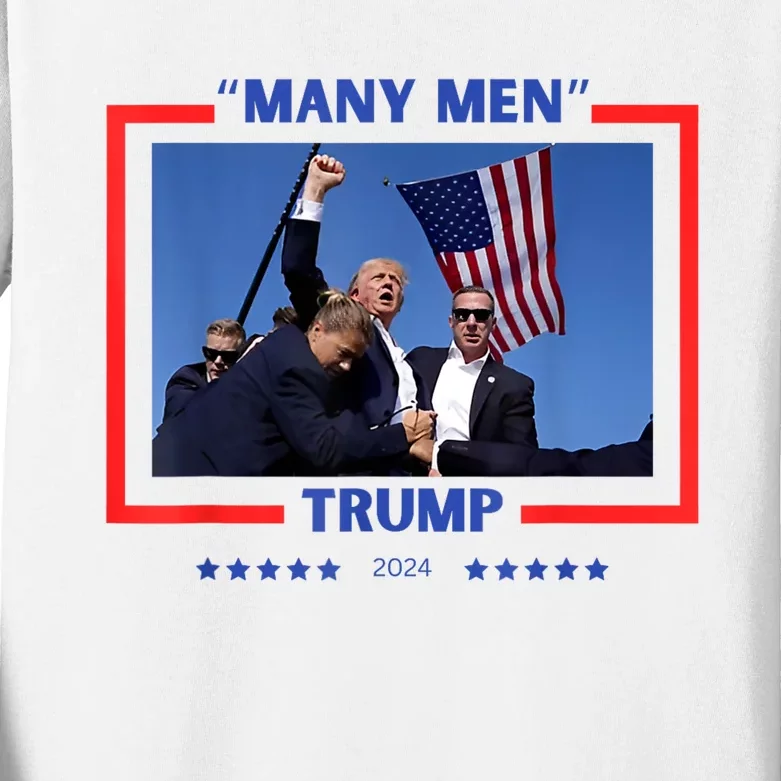 Donald Trump Survived His Rally On July 13th 2024 Kids Long Sleeve Shirt