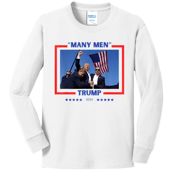 Donald Trump Survived His Rally On July 13th 2024 Kids Long Sleeve Shirt