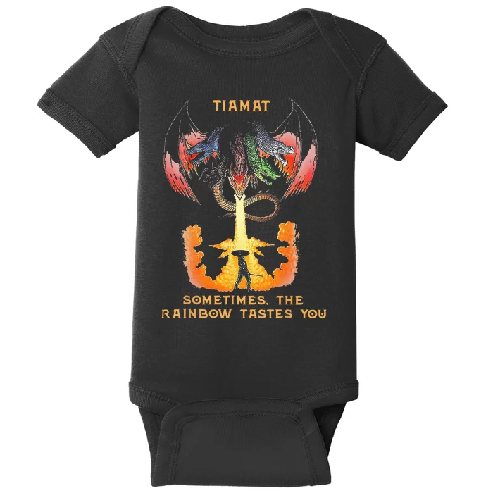 Dragon Tiamat Sometimes The Rainbow Tastes You Baby Bodysuit