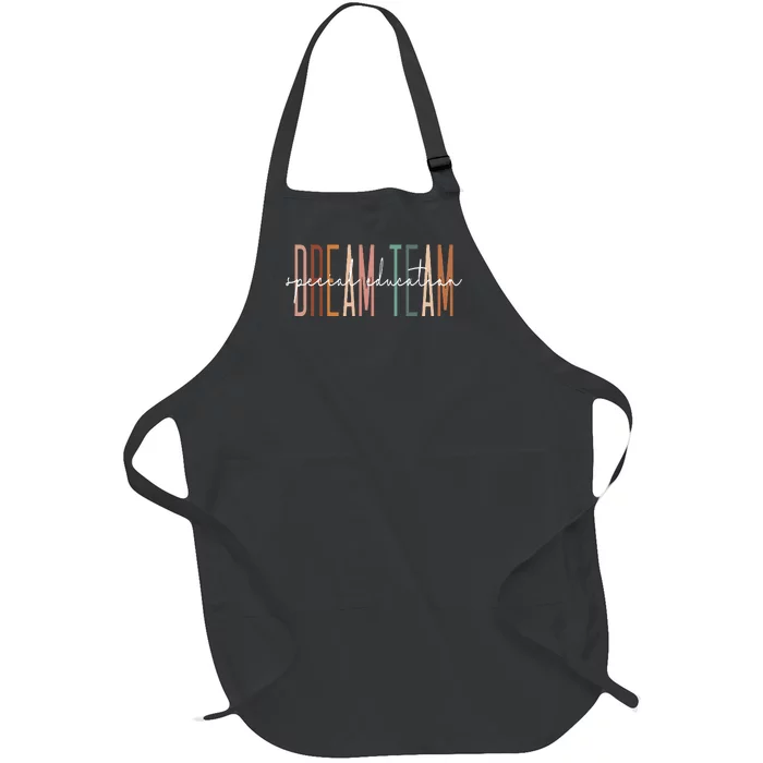 Dream Team Special Education Squad Special Education Teacher Full-Length Apron With Pocket