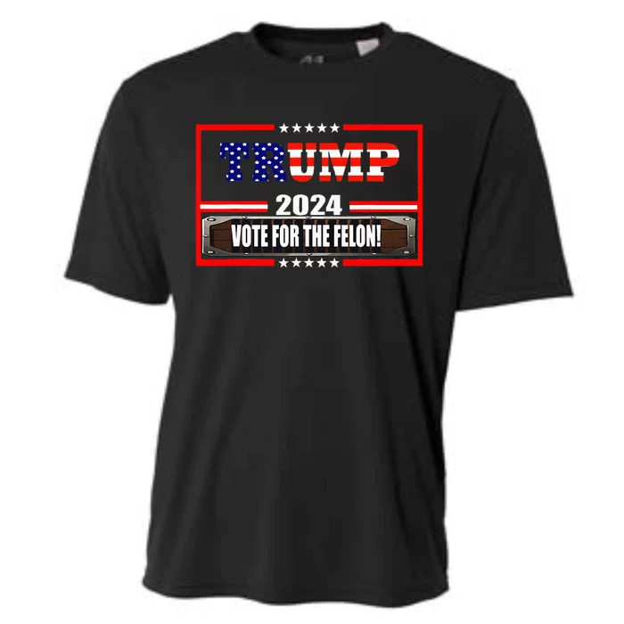 Donald Trump Supporter 2024 Vote For The Felon Cooling Performance Crew T-Shirt