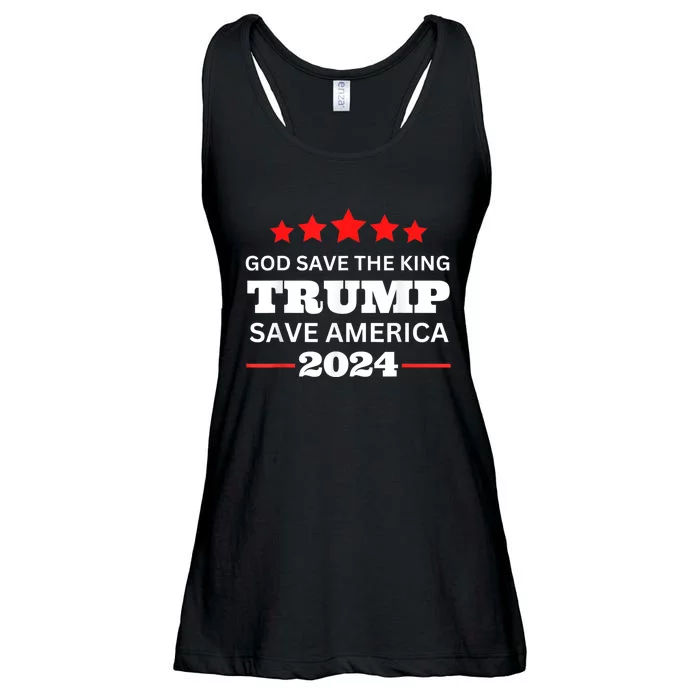 Donald Trump Save America 2024 Election Usa 45 47 Ladies Essential Flowy Tank