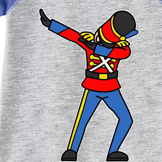 Dabbing Toy Soldier Nutcracker Christmas Infant Baby Jersey Bodysuit