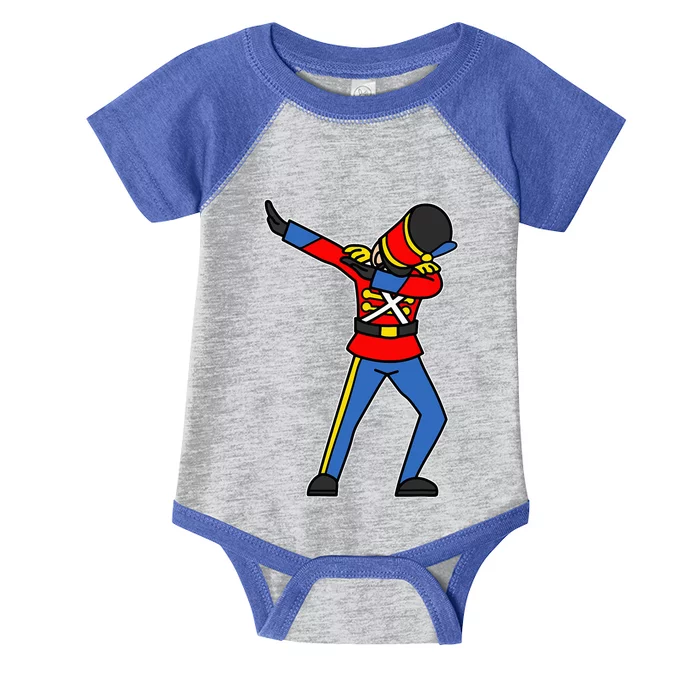 Dabbing Toy Soldier Nutcracker Christmas Infant Baby Jersey Bodysuit