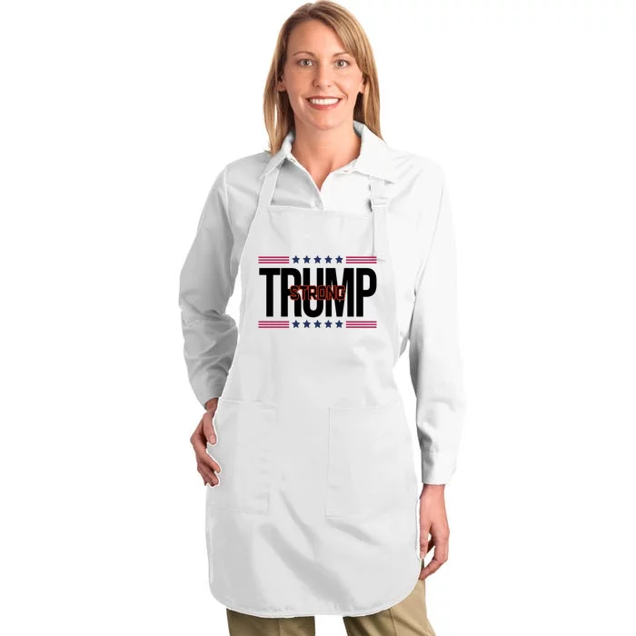 Donald Trump Strong Full-Length Apron With Pocket