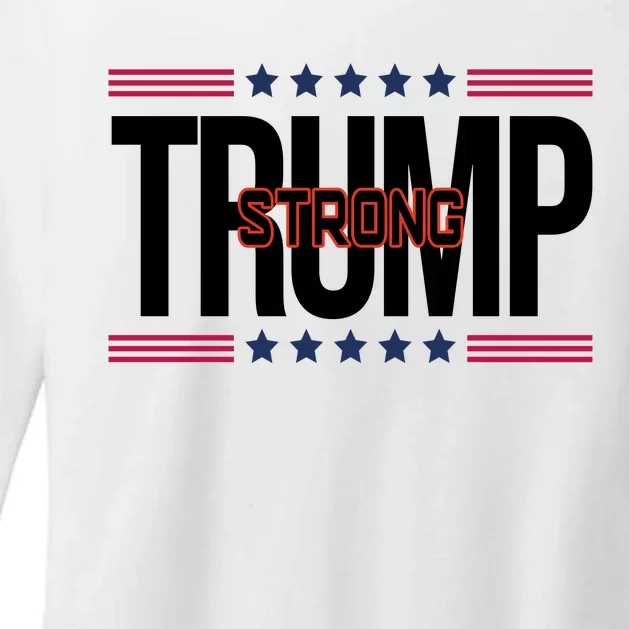 Donald Trump Strong Womens CVC Long Sleeve Shirt