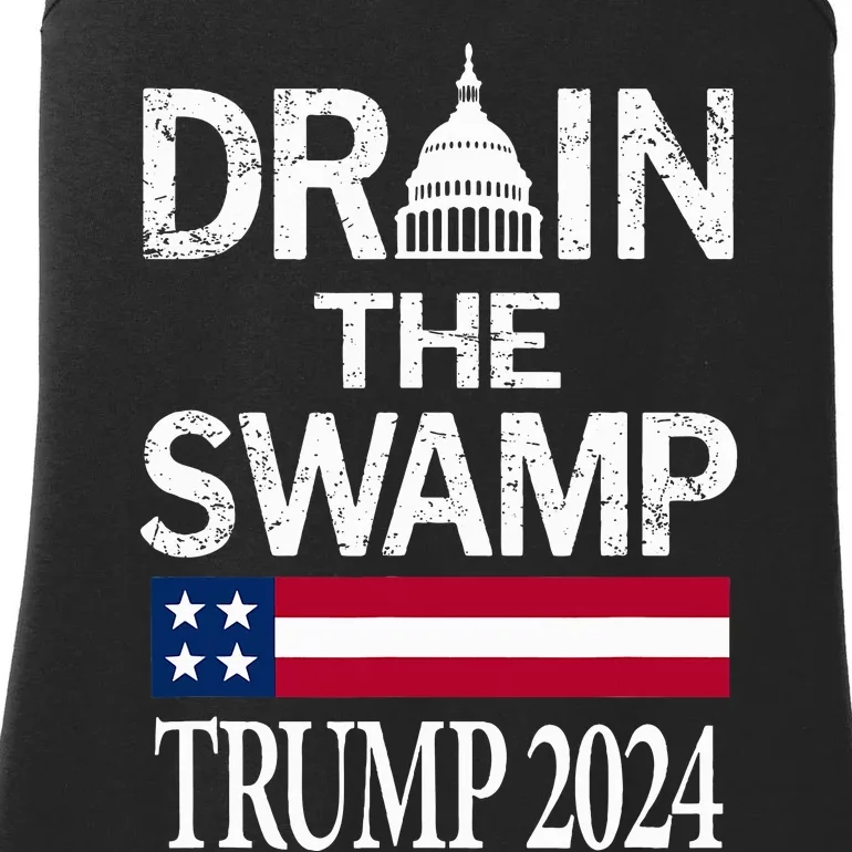 Drain The Swamp Trump 2024 Ladies Essential Tank