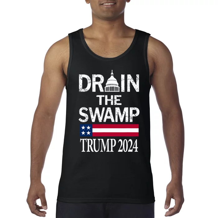 Drain The Swamp Trump 2024 Tank Top