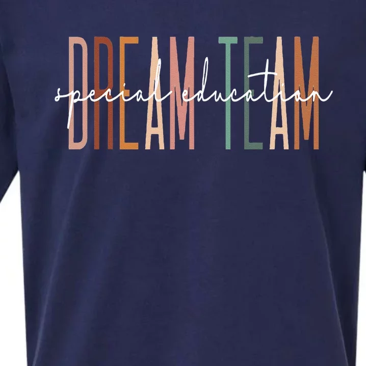 Dream Team Special Education Squad Special Education Teacher Sueded Cloud Jersey T-Shirt