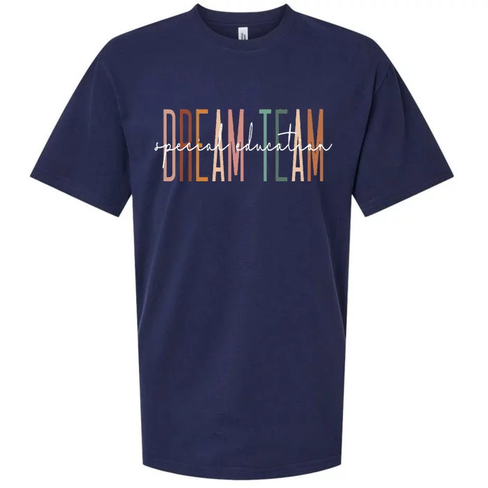 Dream Team Special Education Squad Special Education Teacher Sueded Cloud Jersey T-Shirt