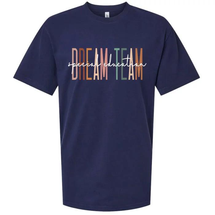 Dream Team Special Education Squad Special Education Teacher Sueded Cloud Jersey T-Shirt