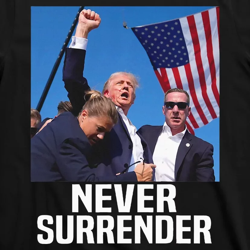 Donald Trump Shot Never Surrender 2024 T-Shirt