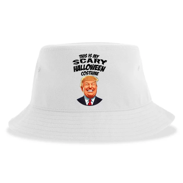 Donald Trump Scary Halloween Gag President Costume Gag Sustainable Bucket Hat