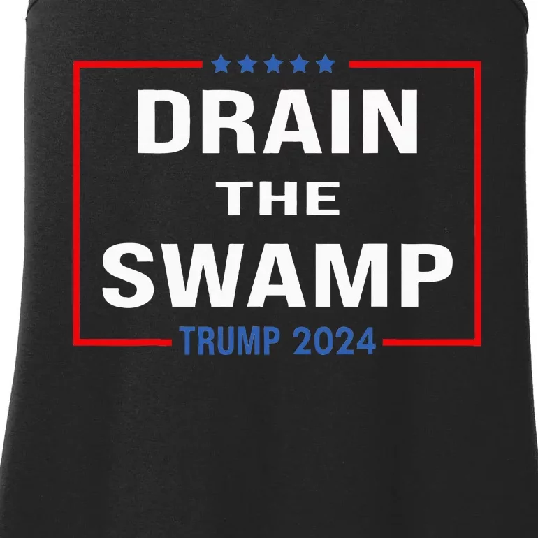 Drain The Swamp Donald Trump 2024 Ladies Essential Tank