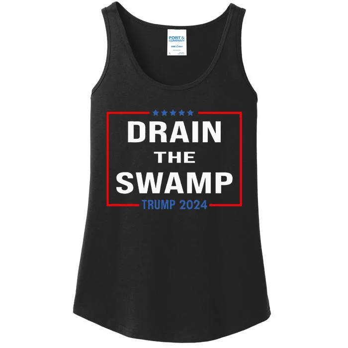 Drain The Swamp Donald Trump 2024 Ladies Essential Tank