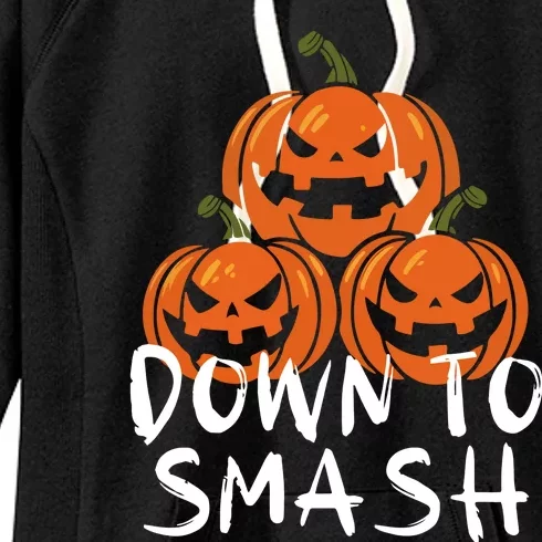 Down To Smash Pumpkin Halloween Women's Fleece Hoodie