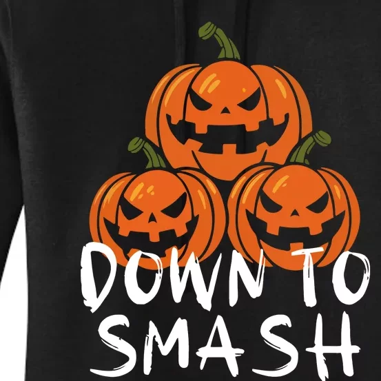 Down To Smash Pumpkin Halloween Women's Pullover Hoodie