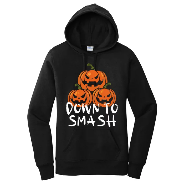 Down To Smash Pumpkin Halloween Women's Pullover Hoodie