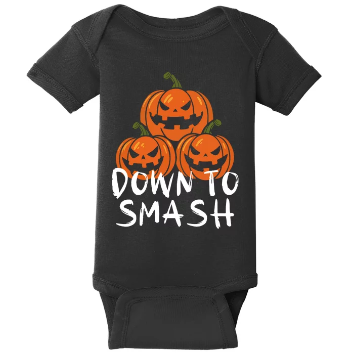 Down To Smash Pumpkin Halloween Baby Bodysuit