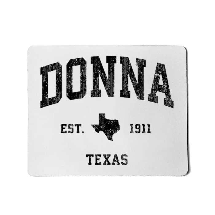 Donna Texas Tx Vintage Established Athletic Sports Design Mousepad