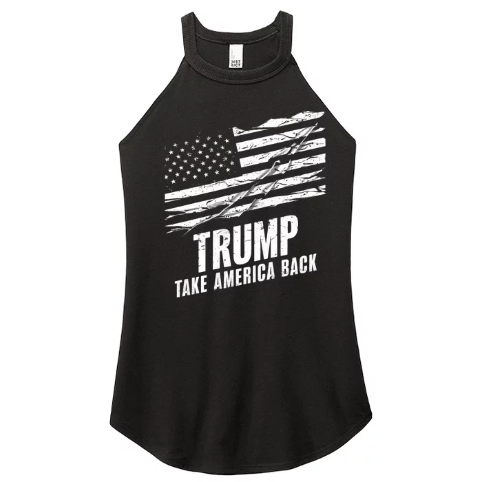 Donald Trump Take America Back Election The Return Women’s Perfect Tri Rocker Tank