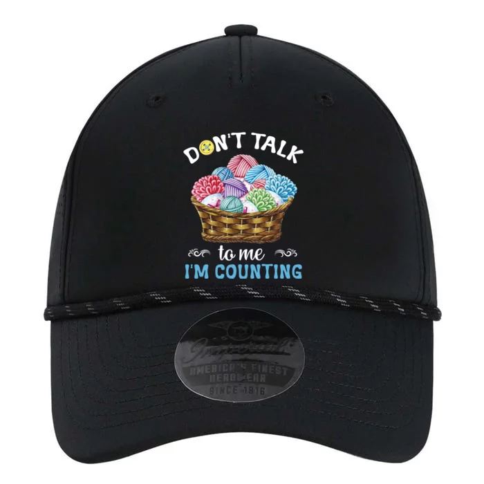 Don't Talk To Me I'm Counting Funny Crochet Knitting Funny Gift Performance The Dyno Cap