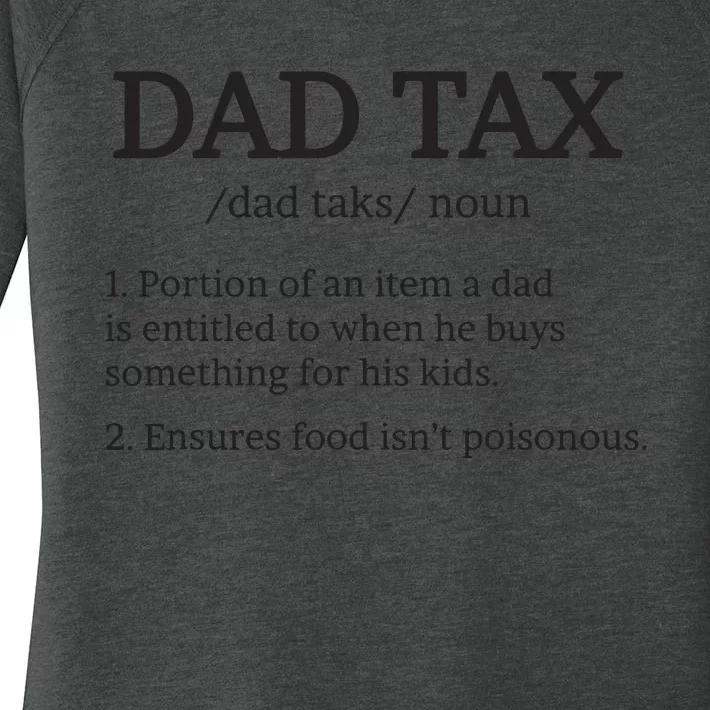 Dad Tax T Dad Tax For Dad Tax Definition Women's Perfect Tri Tunic Long Sleeve Shirt