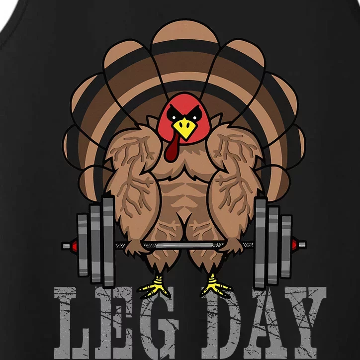 Deadlifting Turkey Thanksgiving Leg Day Deadlift Performance Tank