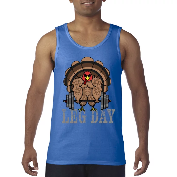 Deadlifting Turkey Thanksgiving Leg Day Deadlift Tank Top