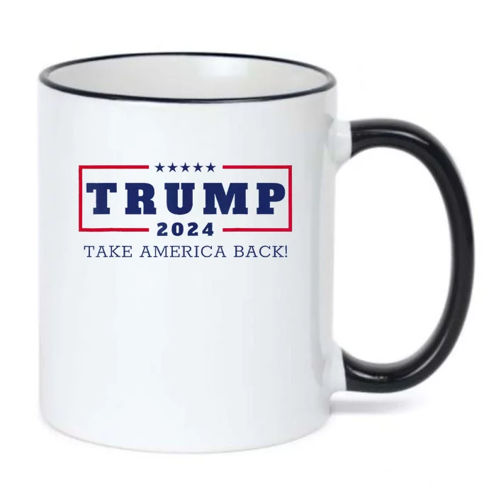 Donald Trump Take America Back 2024 Donald Trump Black Color Changing Mug