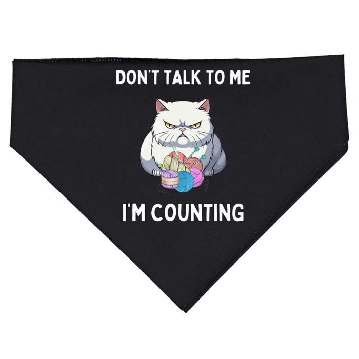 DonT Talk To Me IM Counting USA-Made Doggie Bandana