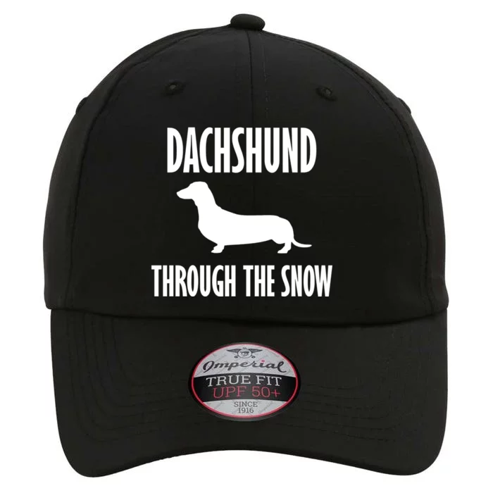 Dachshund Through The Snow Gift Christmas Funny Gift The Original Performance Cap