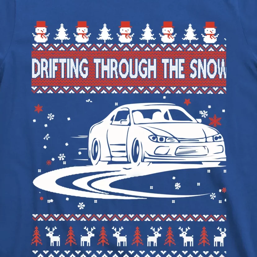 Drifting Through The Snow Ugly Christmas Sweater Classic Gift T-Shirt