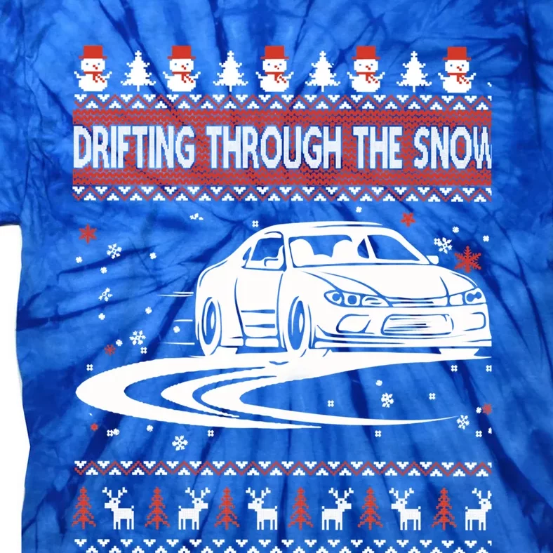 Drifting Through The Snow Ugly Christmas Sweater Classic Gift Tie-Dye T-Shirt