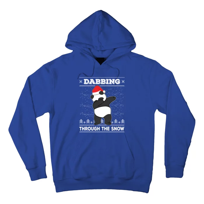 Dabbing Through The Snow Panda Dab Ugly Christmas Sweater Gift Hoodie