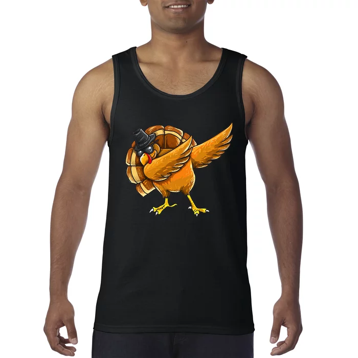 Dabbing Turkey Thanksgiving Turkey Day Tank Top