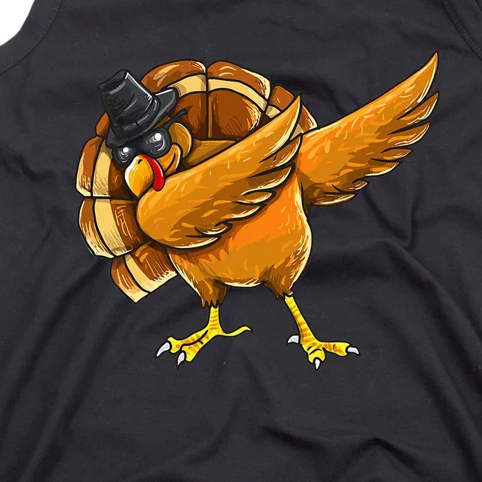 Dabbing Turkey Thanksgiving Turkey Day Tank Top