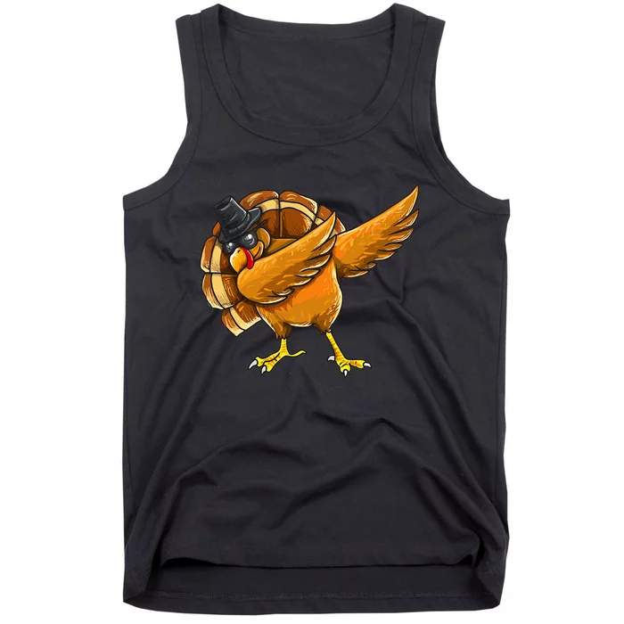 Dabbing Turkey Thanksgiving Turkey Day Tank Top